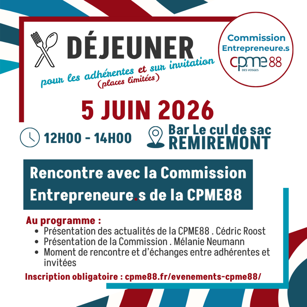 DÉJEUNER Rencontre avec la Commission Entrepreneures