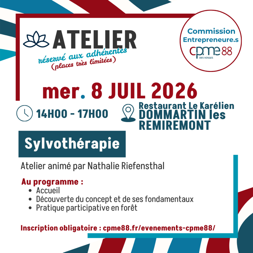 ATELIER Commission Entrepreneure.s : Sylvothérapiet